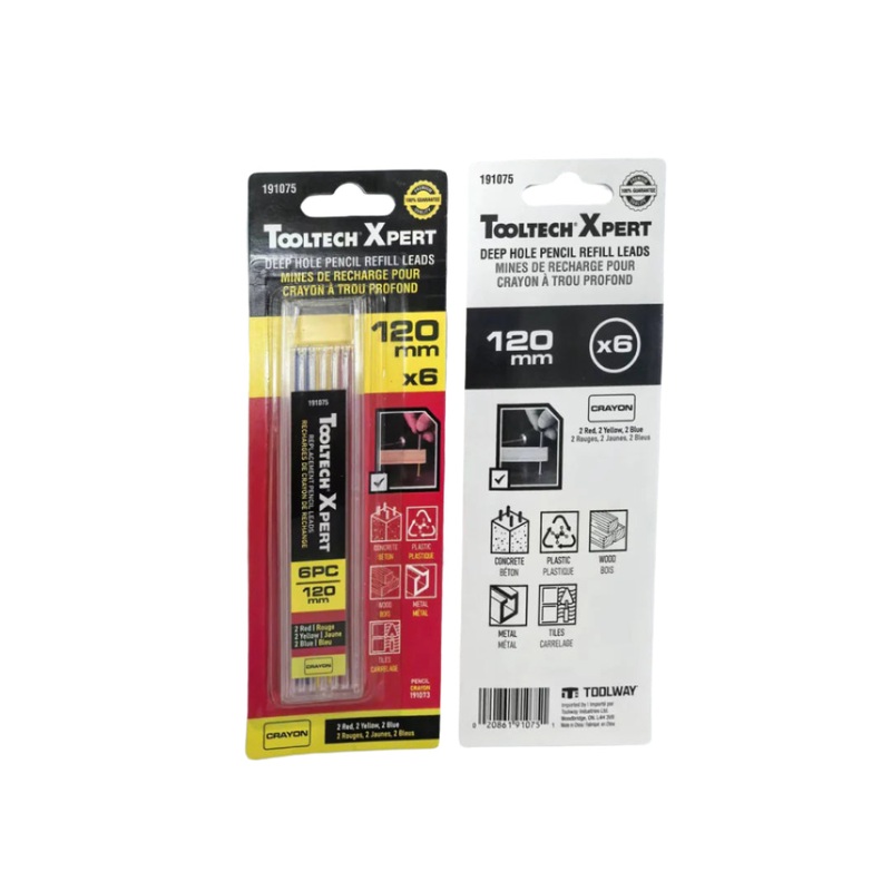 6PC Spare Graphite For Steel pencil 4.5in (120mm) Mix Color