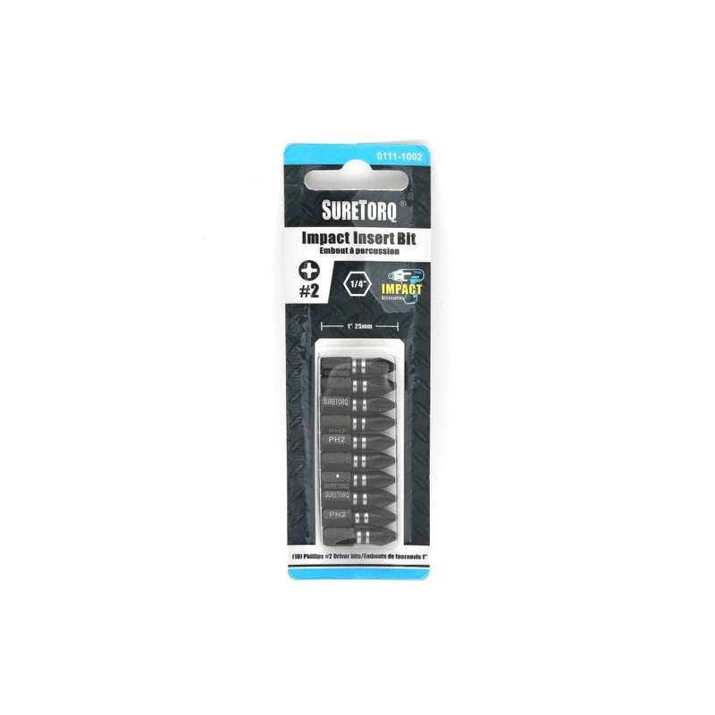 Impact 1" Insert Bits Card 10pcs