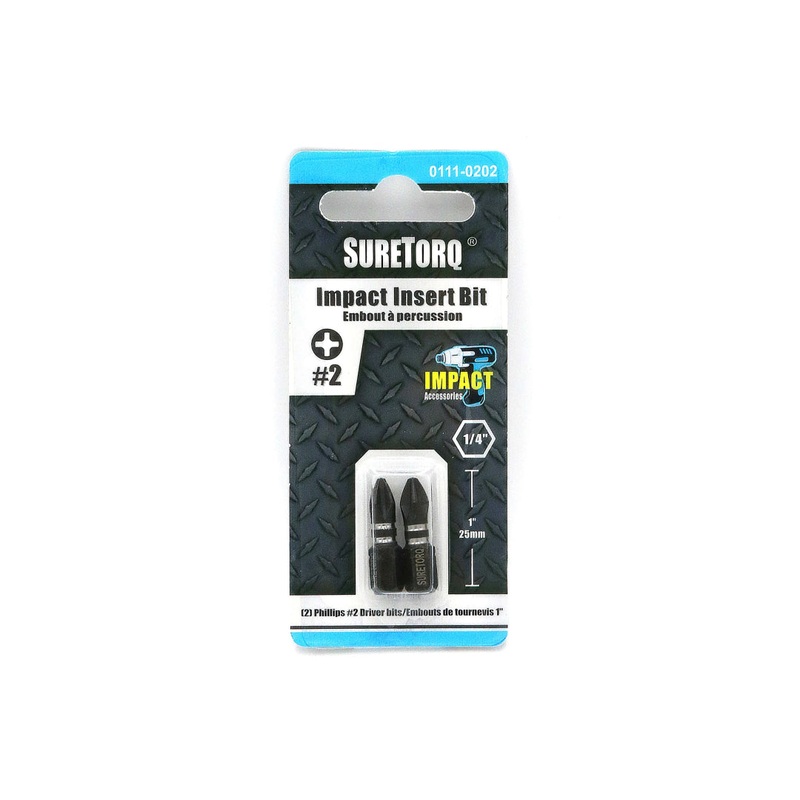 Impact Phillips 1" Insert Bits Card 2pcs