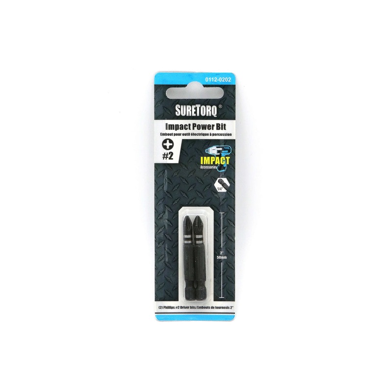 Impact Phillips Power Bits 2" Card 2pcs