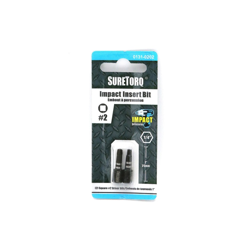 Impact Square 1" Insert Bits Card 2pcs
