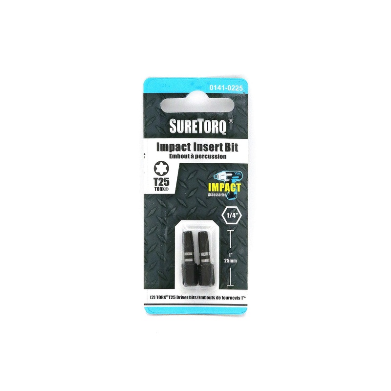 Impact TORX 1" Insert Bits Card 2pcs