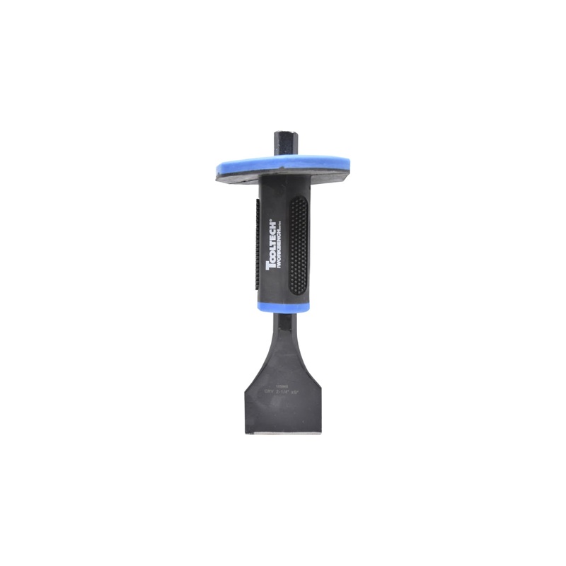Mason Chisel with hand Guard 2in x 9in Hex Shank 5/8in