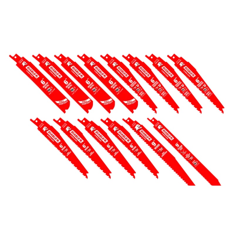 14 pc Bi-Metal Reciprocating Saw Blade Set