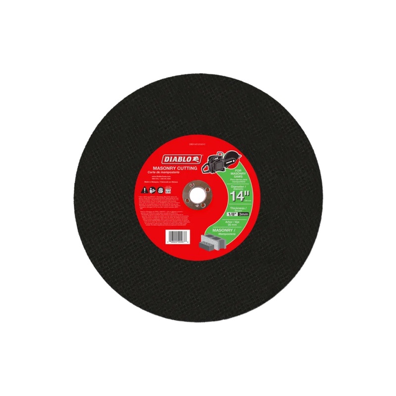 14" x 1/8" x 20mm High Speed Masonry Cut-Off Disc