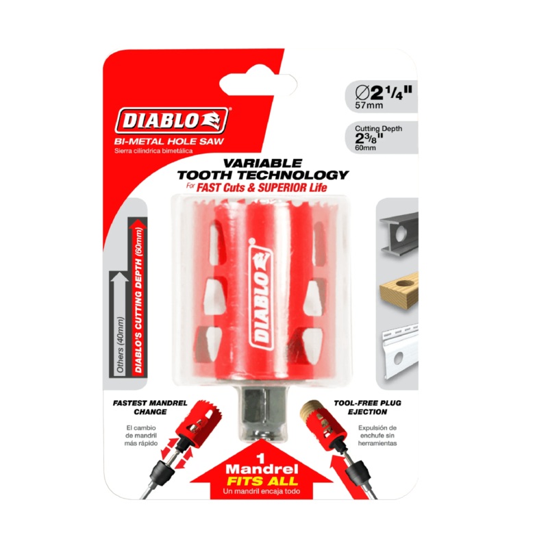 2-1/4 in. Bi-Metal Hole Saw