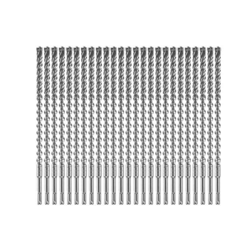 25PC 1/2 In. x 10 In. x 12 In. SDS-plus Bulldog Xtreme Carbide Rotary Hammer Drill Bits - HCFC2084