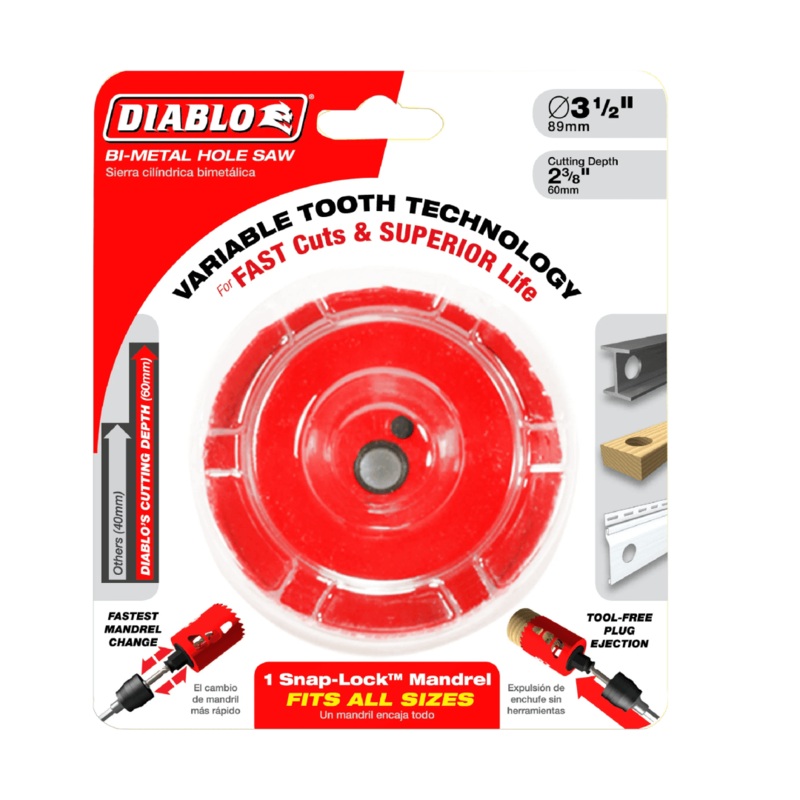 3-1/2 in. Bi-Metal Hole Saw