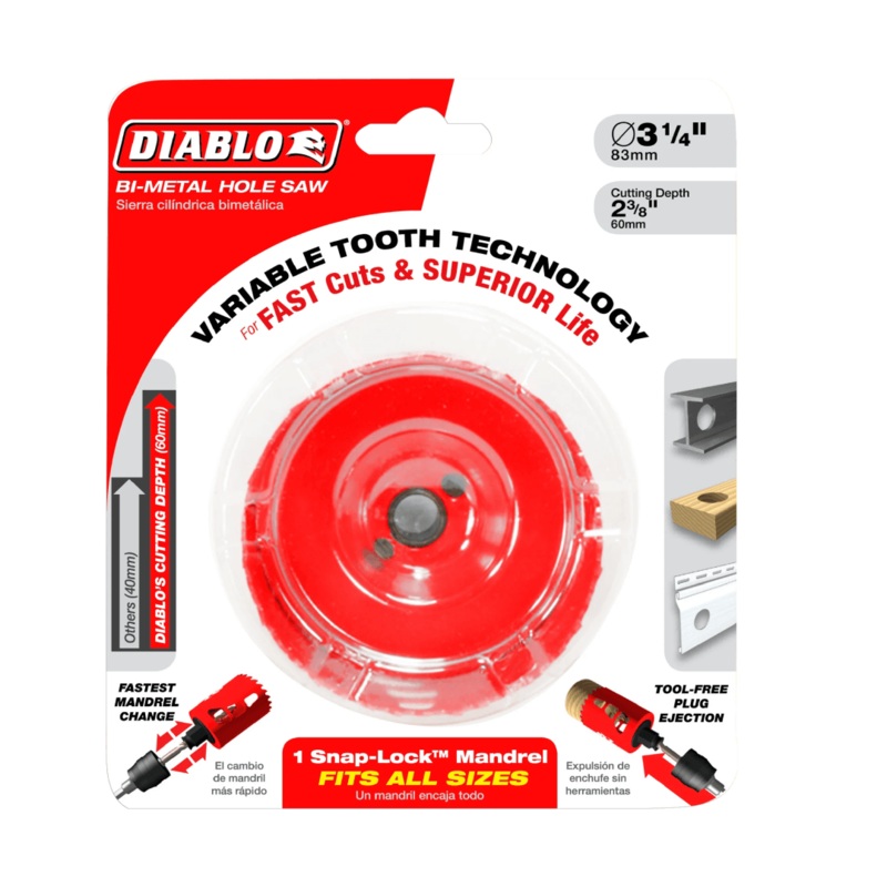 3-1/4 in. Bi-Metal Hole Saw