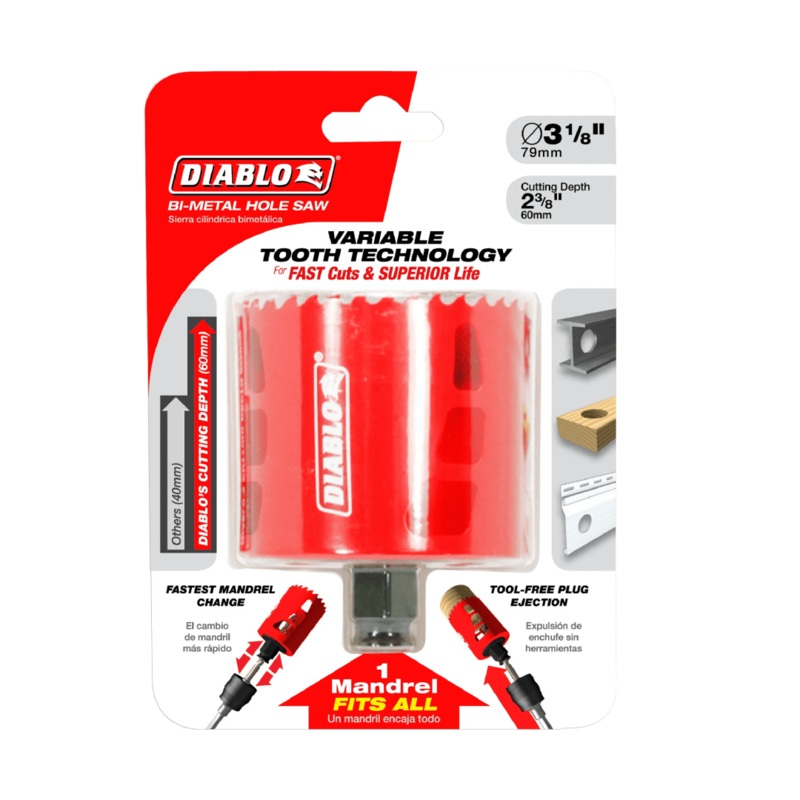 3-1/8 in. Bi-Metal Hole Saw