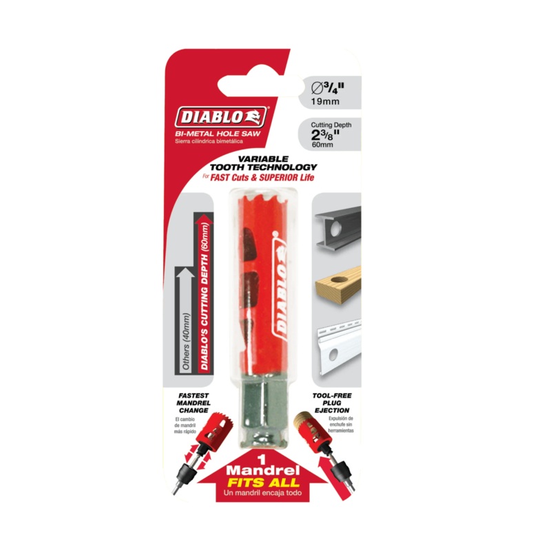 3/4 in. Bi-Metal Hole Saw