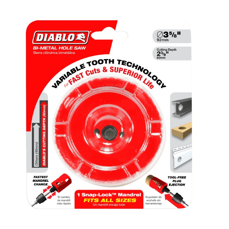 3-5/8 in. Bi-Metal Hole Saw