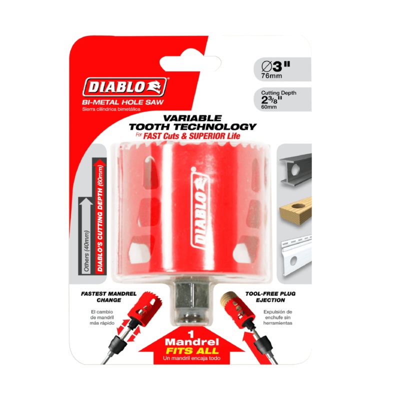 3 in. Bi-Metal Hole Saw