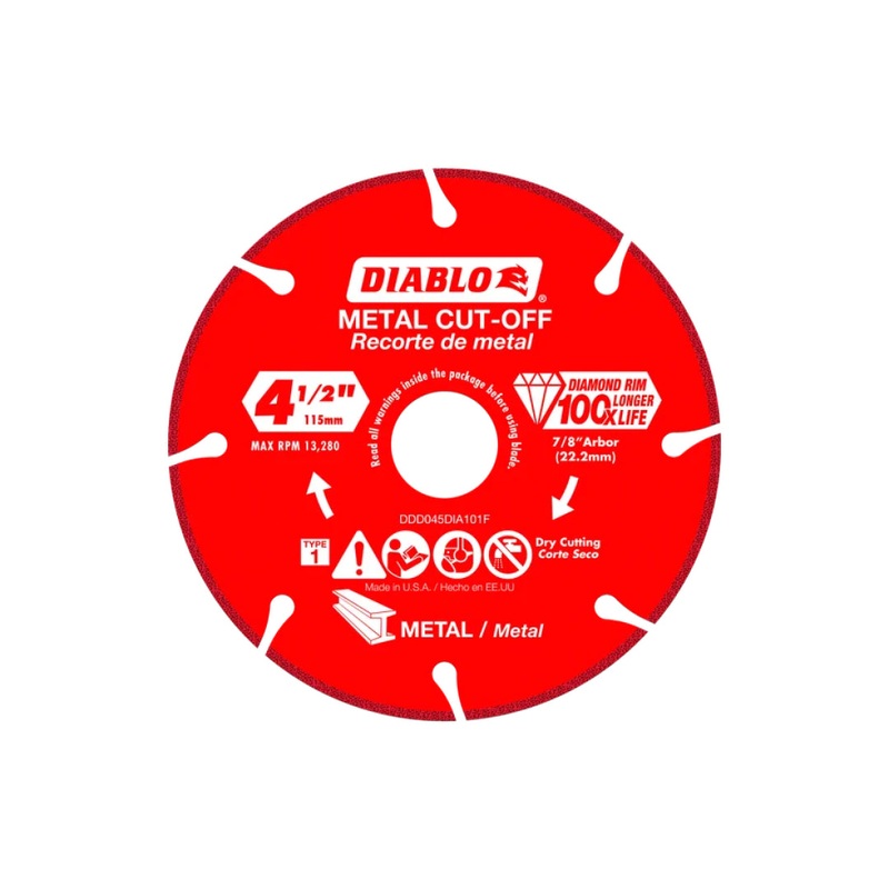 4-1/2" Diamond Metal Cut-Off Disc