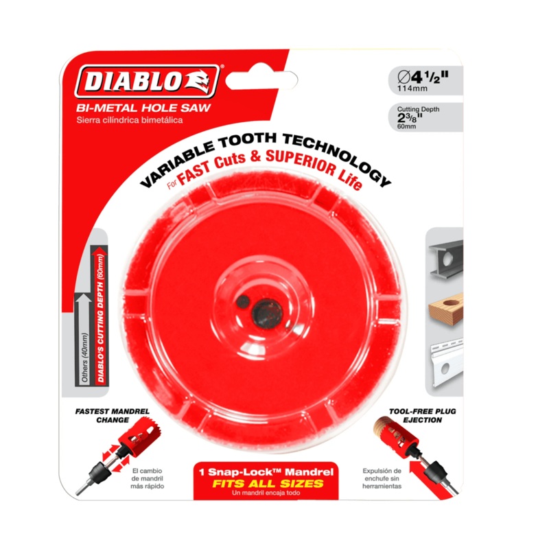 4-1/2 in. Bi-Metal Hole Saw