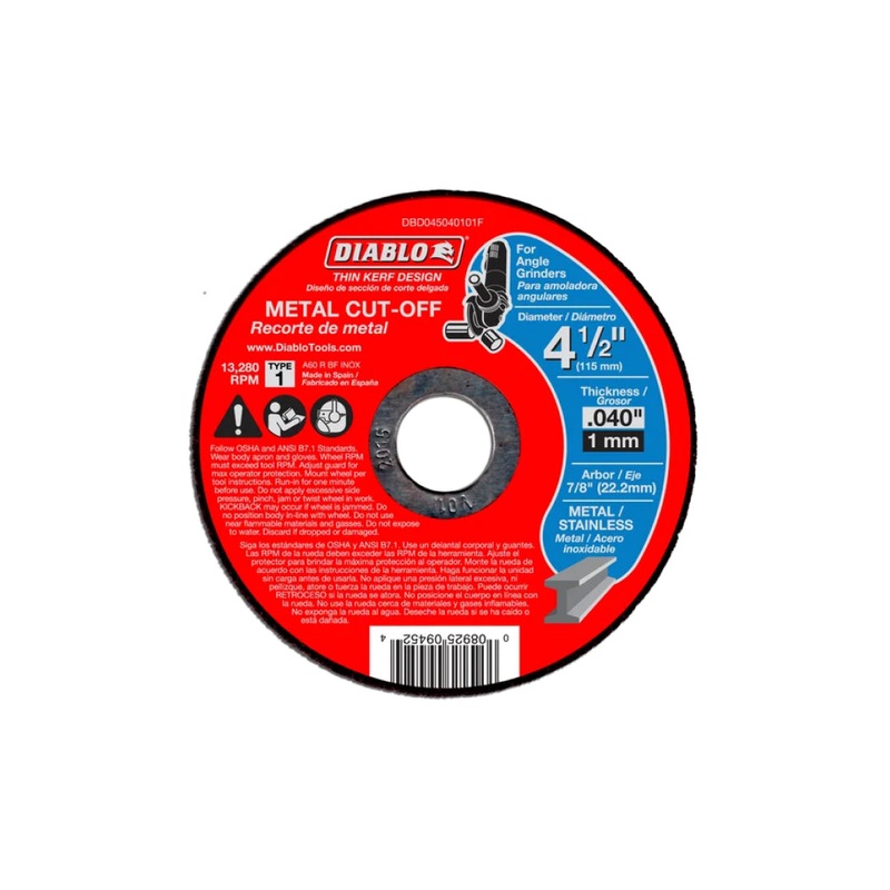 4-1/2" Metal Cut-Off Disc