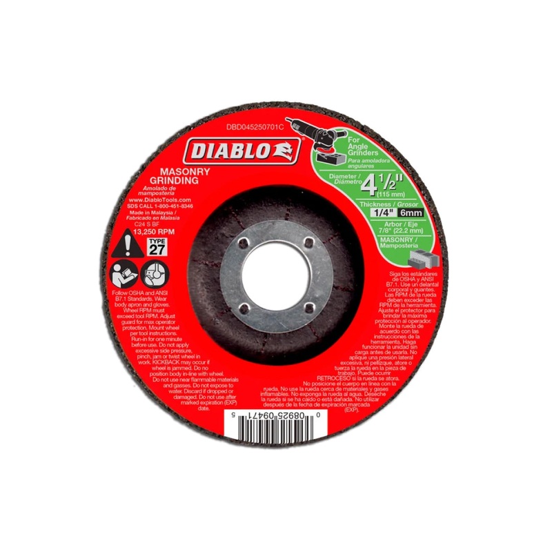 4-1/2" Type 27 Masonry Grinding Disc