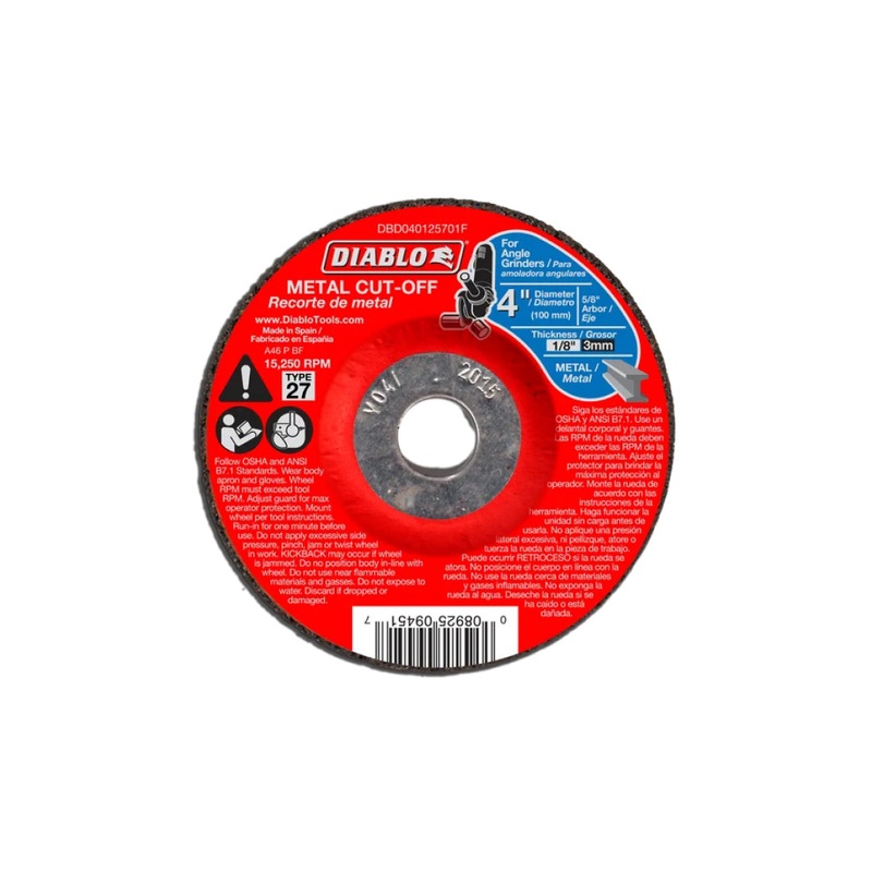 4" Type 27 Metal Cut-Off Disc