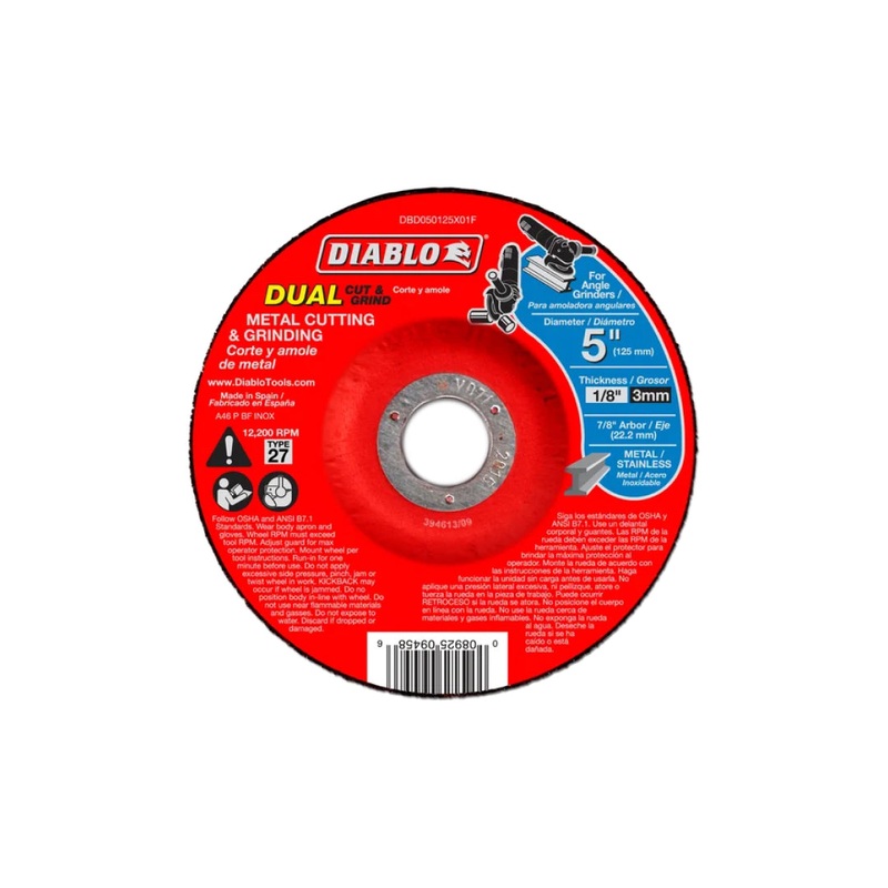 5" Type 27 Metal Cut & Grind Disc