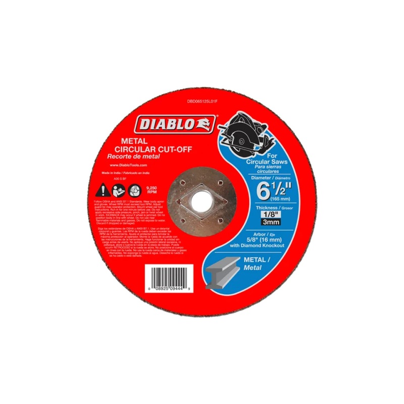 6-1/2" Metal Cut-Off Disc
