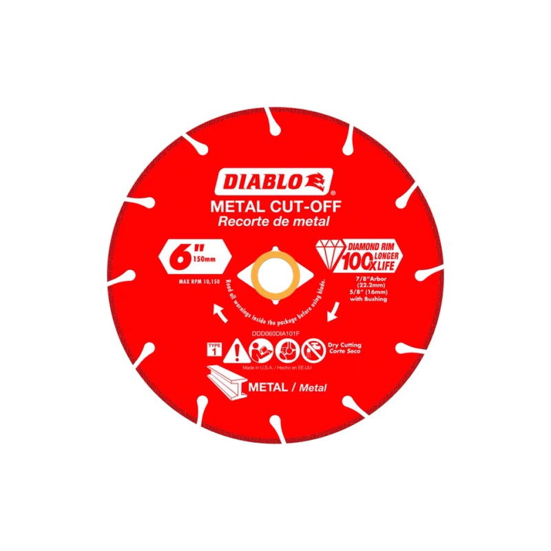 6" Diamond Metal Cut-Off Disc