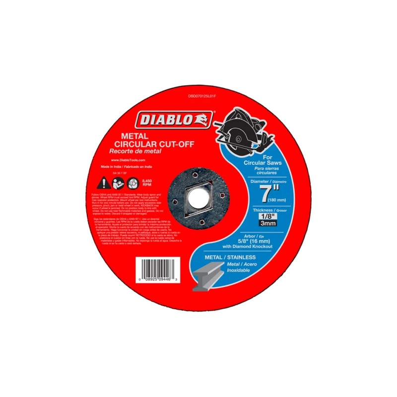 7" Metal Circular Cut-Off Disc