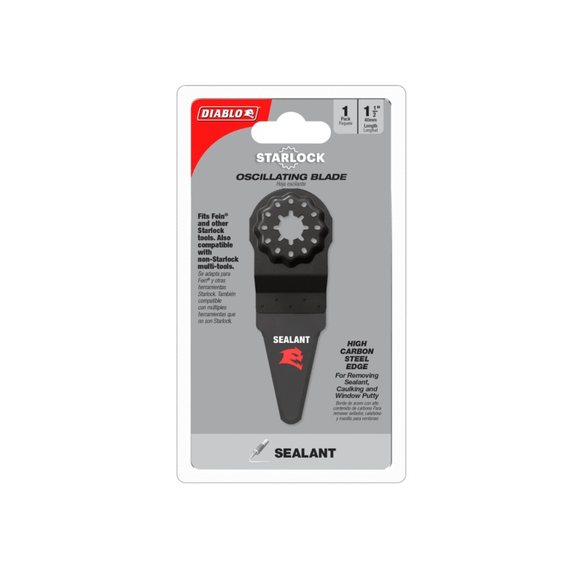 1-1/2 in. Starlock High Carbon Steel Oscillating Blade for Sealant Removal