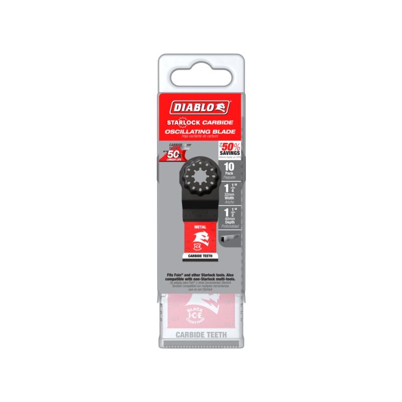 1-1/4 in. Starlock Carbide Oscillating Blades for Metal 10-Pack