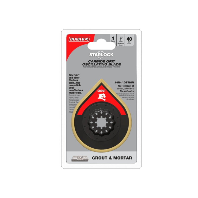 2-3/4 in. Starlock Carbide Grit Oscillating Blade for Grout and Mortar