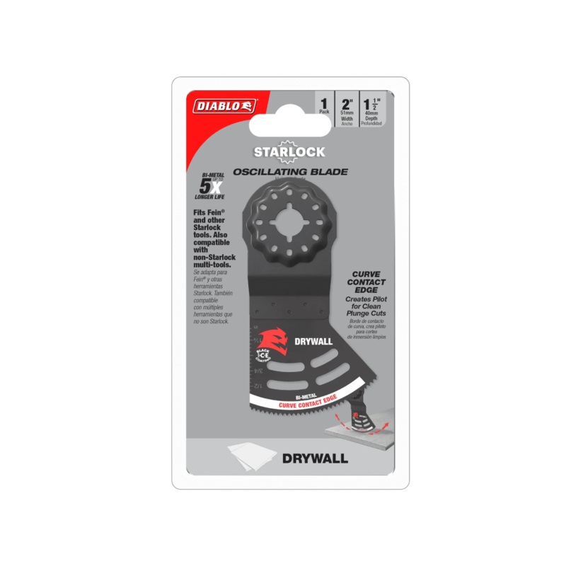 2 in. Starlock Bi-Metal Oscillating Blade for Drywall