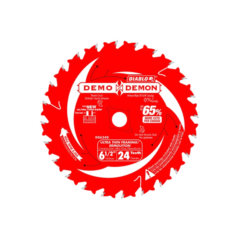 6-1/2 in. 24-Tooth Ultra-Thin Framing/Demolition Saw Blade