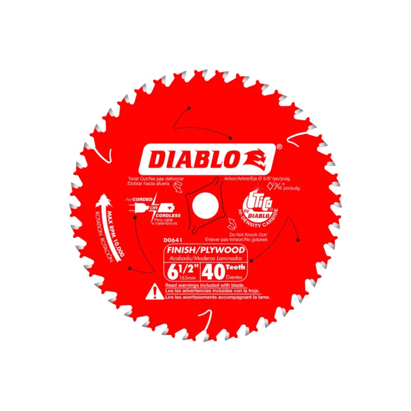 6-1/2 in. x 40 Tooth Finish Trim Saw Blade