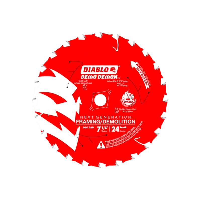 7-1/4 in. 24-Teeth Demo Demon Circular Saw Blade