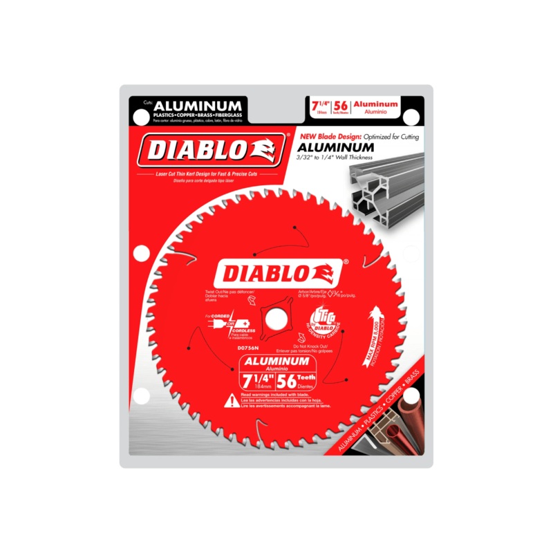 7-1/4 in. x 56 Tooth Thick Aluminum Cutting Saw Blade