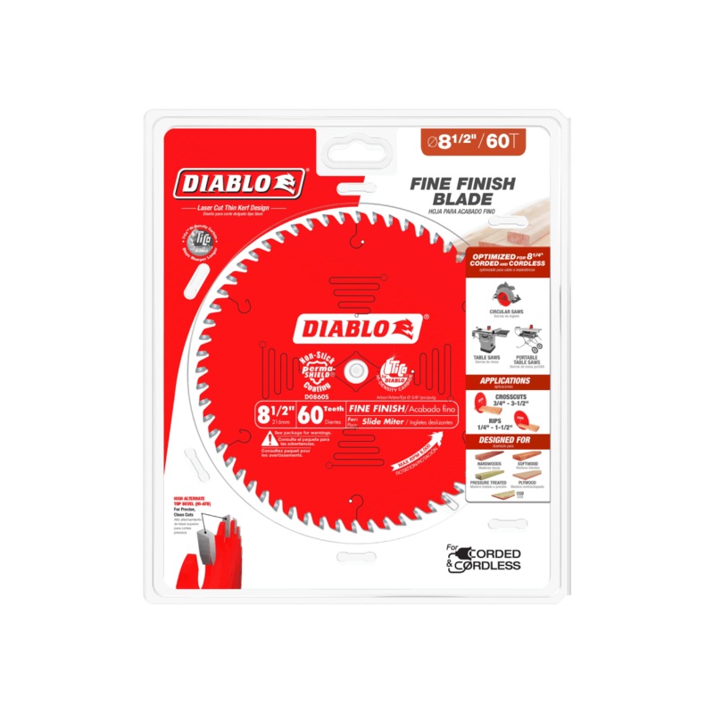 8-1/2 in. x 60 Tooth Fine Finish Saw Blade