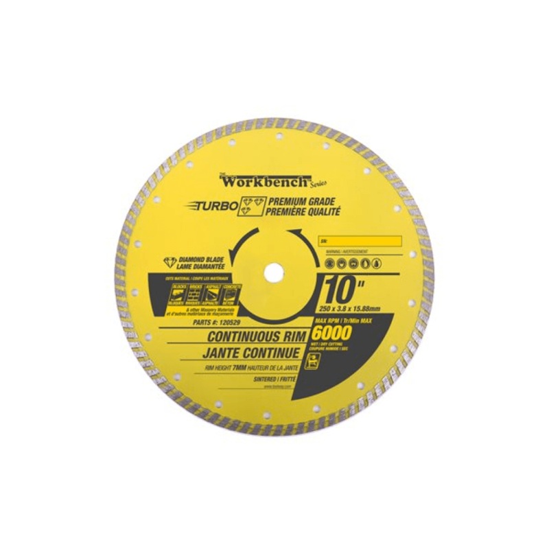 Diamond Saw Blade 10in Sintered Turbo