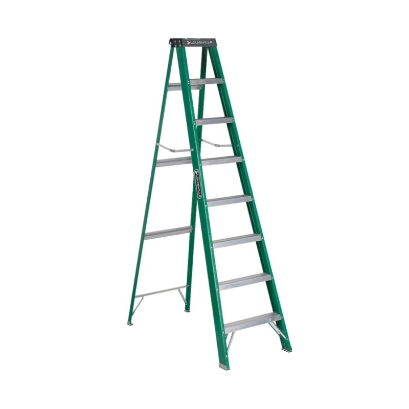 Heavy-Duty Fibreglass Stepladder 8ft Type 2 225 lb - FS4008