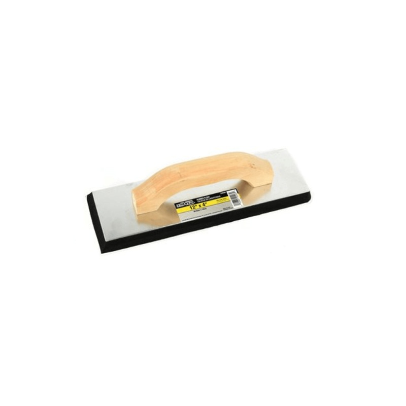 Professional Gum Rubber Float 12in x 4in Wooden Handle