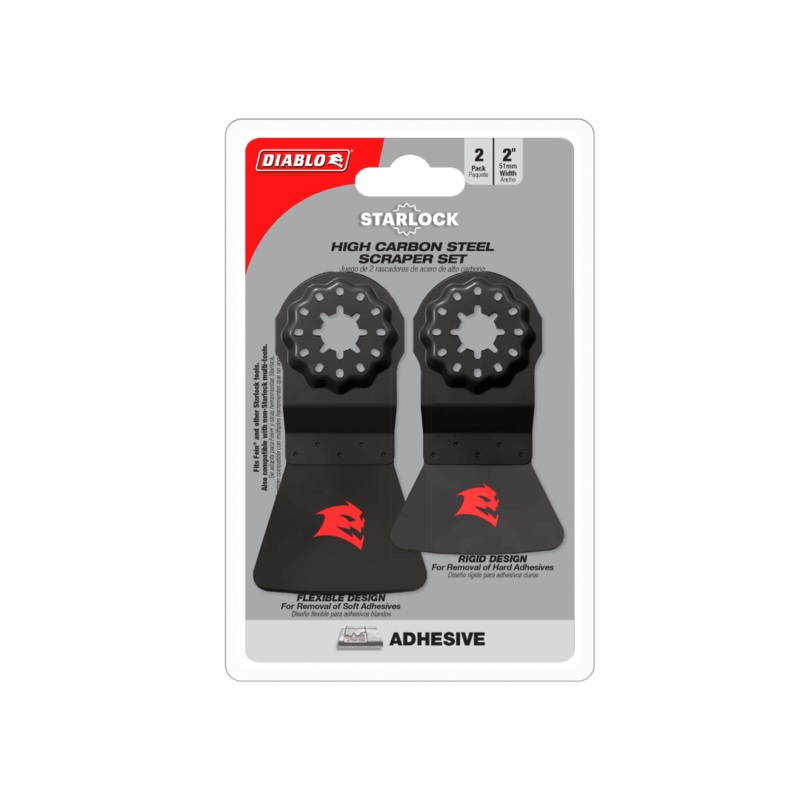 Starlock High Carbon Steel Oscillating Scraper Set for Adhesive Removal