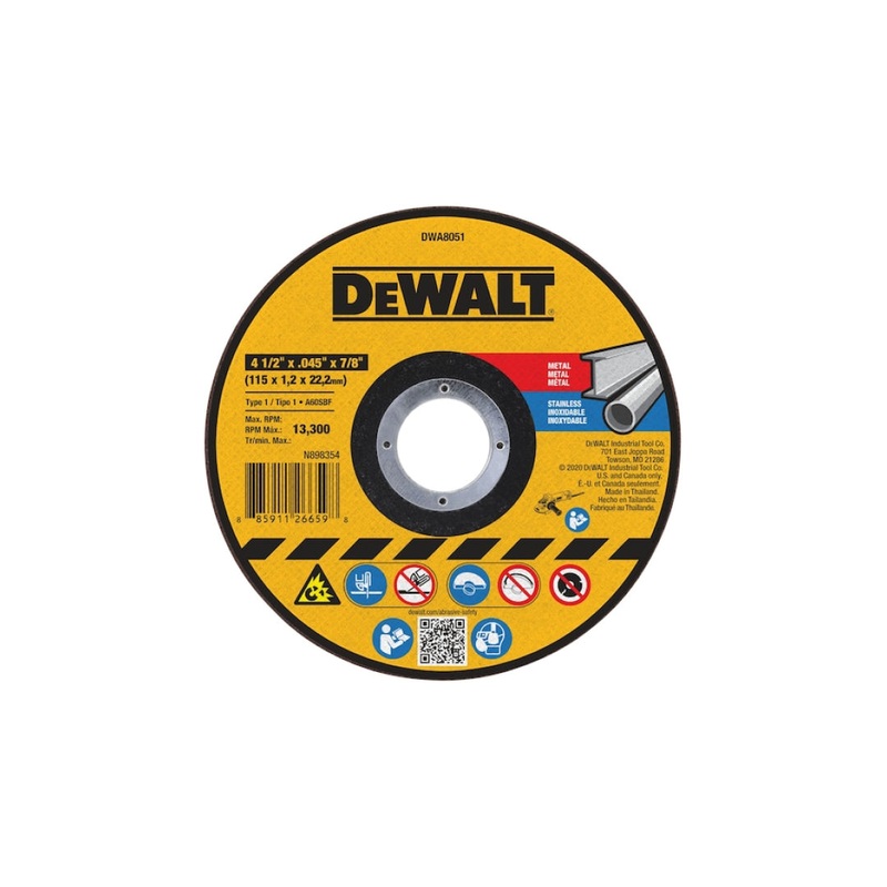 4-1/2" X 0.45" X 7/8" General Purpose Cutting Wheels 25pc