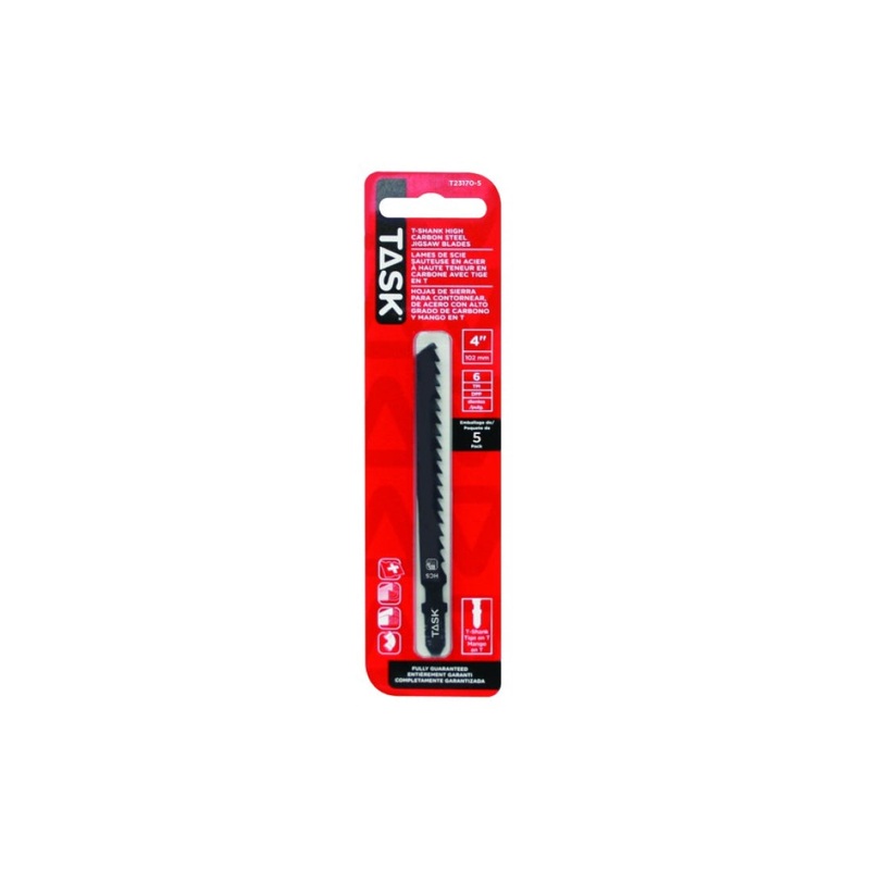 4" 6 TPI T-Shank Jigsaw Blade for Hard/Wet Wood up to 2-3/8"