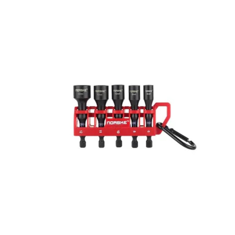 5PC Impact Torsion Nut Driver Bit Clips