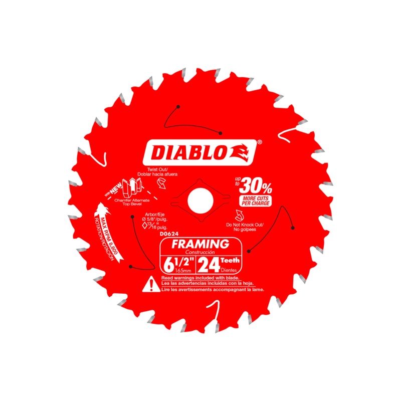 6-1/2 in. 24-Tooth Framing Saw Blade