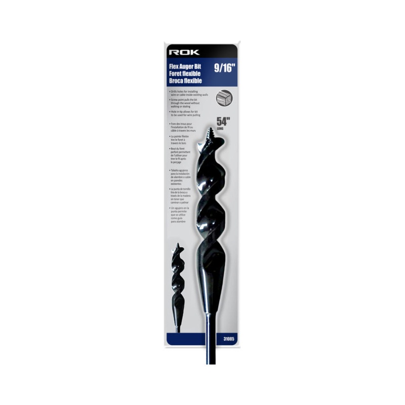 9/16" x 54" Flexible Auger Bit
