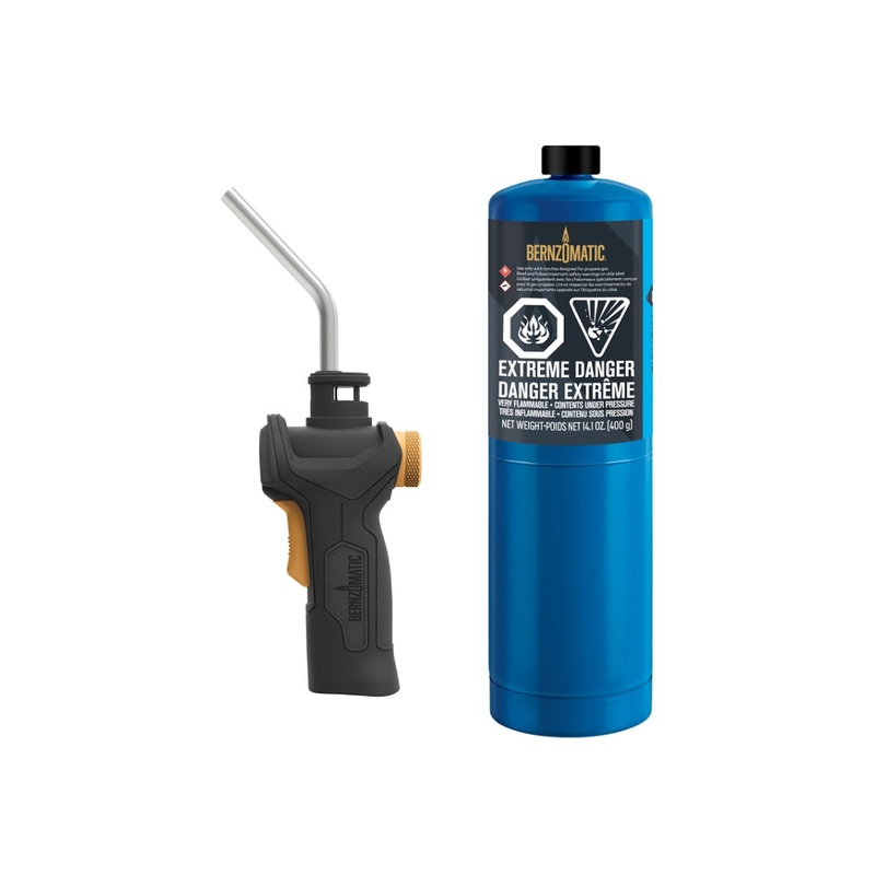 BernzOmatic WK3505 CAN Torch Kit, Includes: 14.1 oz Propane Cylinder