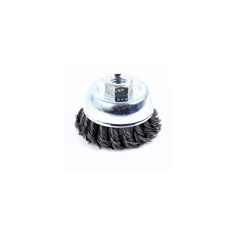 Knotted Wire Cup Brush 3in Shank 5/8in