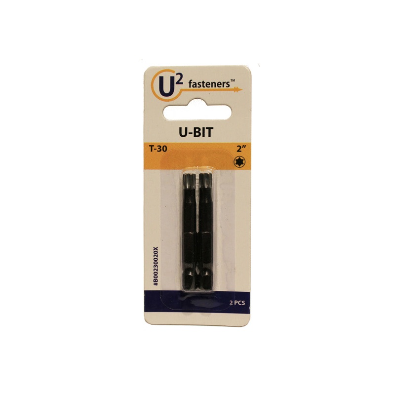 U2 Fasteners Torx T30 U-Bit Screwdriver Bits