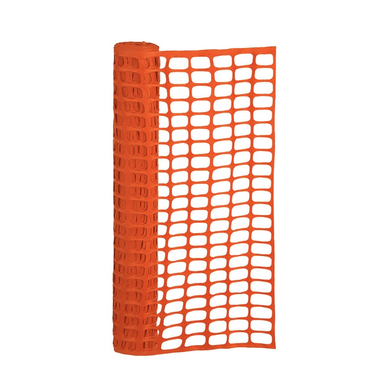 Warning Barrier Fence Heavy Duty Oval Mesh 4ft x 50ft Orange
