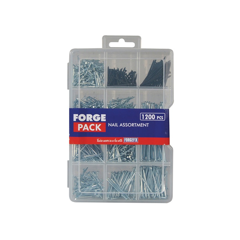 Assorted Nail Kit ForgePack 1200 Piece