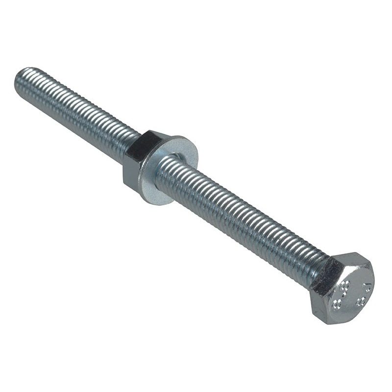High Tensile Set Screw ZP M8 x 100mm Forge Pack 2